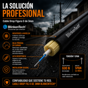 Cable Drop Fig 0 FTTH Blinkentech