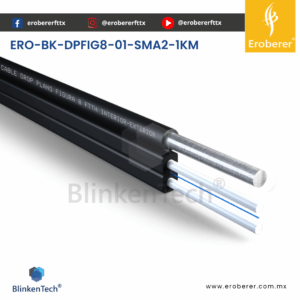 ERO-BK-DPFIG8-01-SMA2-1KM Cable Drop Fig 0 Premium para 80m de span