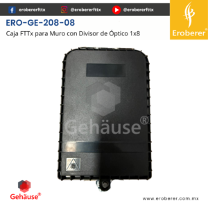 ERO-GE-208-08 Caja de empalme para FTTX con divisor optico 1x8 gehause by eroberer