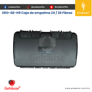 ERO-GE-H9 Caja de empalme 24 _ 26 Fibras Gehause by Eroberer