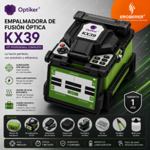 Equipo de Fusion Kx39 alineacion por nucleo asistido para mejores fusiones en torncal y fttx optiker
