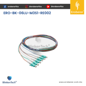 PIGTAIL LC OM3 06LU-M3S1-RE002 | 900 µm de 2M | BlinkenTech