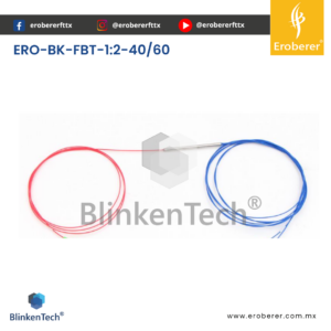 DIVISOR ÓPTICO FBT-1:2-60/40 | DESVALANCEADO | SIN CONECTORES | BlinkenTech