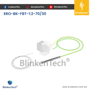 DIVISOR ÓPTICO FBT-1:2-70/30 | DESVALANCEADO | SIN CONECTORES | BlinkenTech