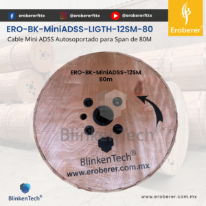 ERO-BK-MiniADSS-LIGTH-12SM-80 Cable blinkentech mini adss para 80 metros de span