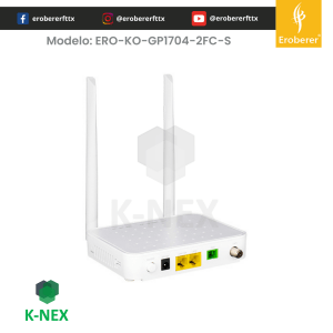 ERO-KO-GP1704-2FC-S ONT de una bada con puerto CATV Knext by Bdcom