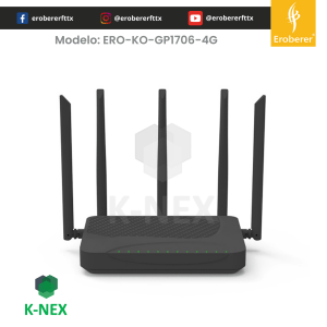 ERO-KO-GP1706-4GC ONT de doble banda Wifi 6 con puerto CATV