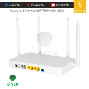 GP1704-4GV-22A ONT de doble banda para internet Knext by Bdcom