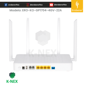 GP1704-4GV-22A ONT de doble banda para internet Knext by Bdcom