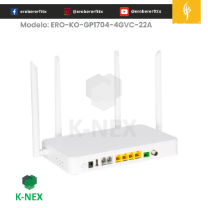 La ONT GP1704-4GVC-22A de doble banda con puerto CATV Knext by Bdcom