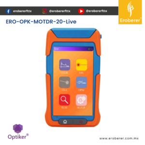 ERO-OPK-MOTDR-20 OTDR optiker para mediciones en redes activas de fibra optica fttx o punto a punto