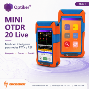 ERO-OPK-MOTDR-20 OTDR optiker para mediciones en redes activas de fibra optica fttx o punto a punto